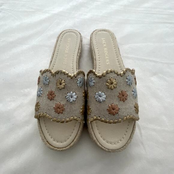 NWOB Jack Rogers Womens Platfom Espadrille Sandals Size 8 - Picture 2 of 7